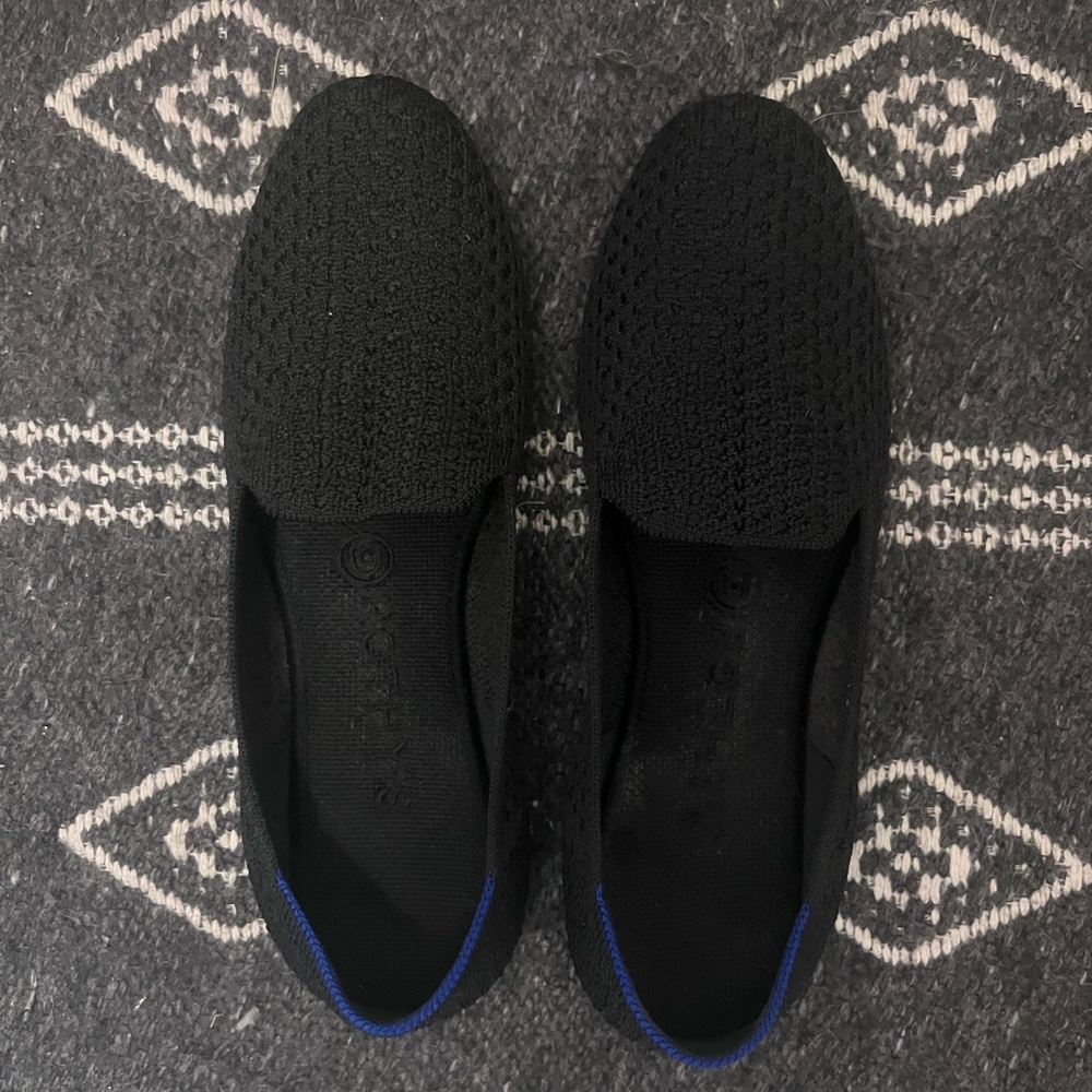 Rothys Black Honeycomb Loafers